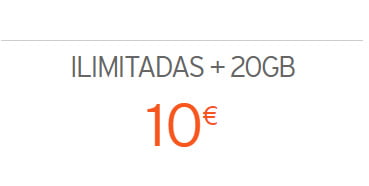 ---------Llamadas ilimitadas + 20GB por solo 10€