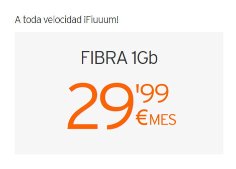 Simyo Fibra 1Gb por solo 29,99€